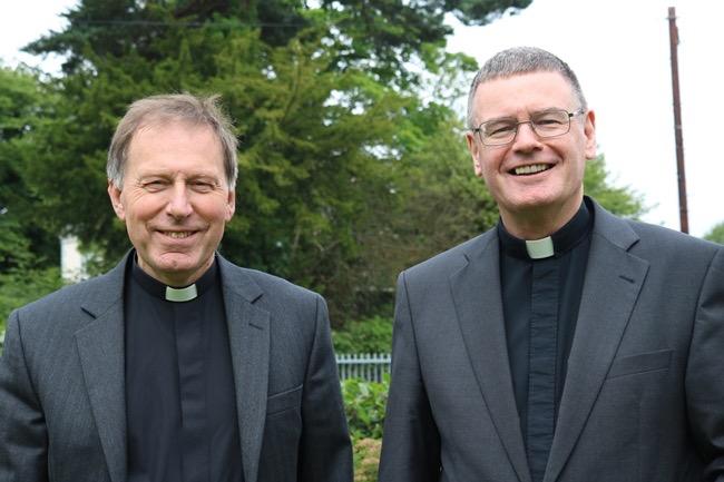 Dean John Mann and newly installed Canon Fr Edward O Donnell. Ecumenical Canon of St Anne s Cathedral, Belfast, at Evensong on Sunday September 25.