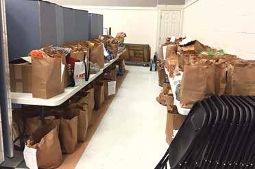 In addition to the food drives last Christmas, the parish donated over 7,000 pounds of food parishioners often find other ways to lend a hand.