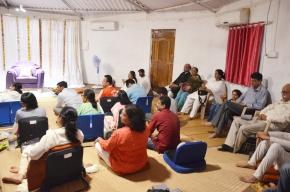 Spiritual Week Bodh 1,2,3 From 23rd to 27th November at ShantiKshetra Premgiri Ashram Each participant a Seeker of the Truth of Life was very attentive, questioning till they received answers.