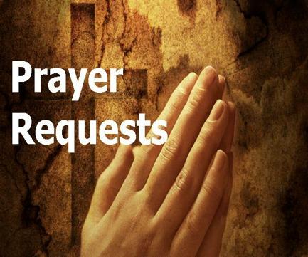 you want posted for others to pray for please submit them to my email: