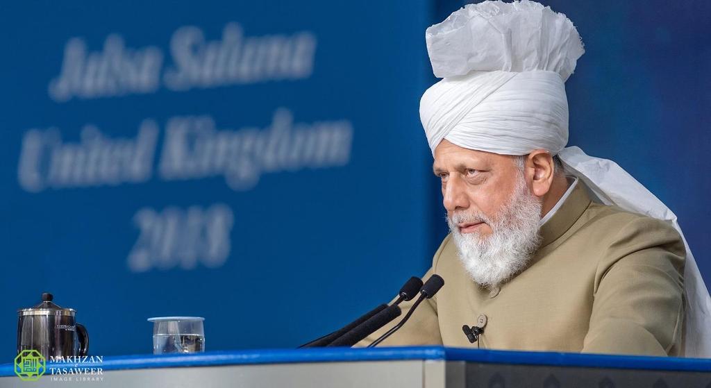 A year of blessings The afternoon session on the second day of the Jalsa Salana UK is where Huzoor presents a report of the progress of the Jamaat across the world over the past year and mentions