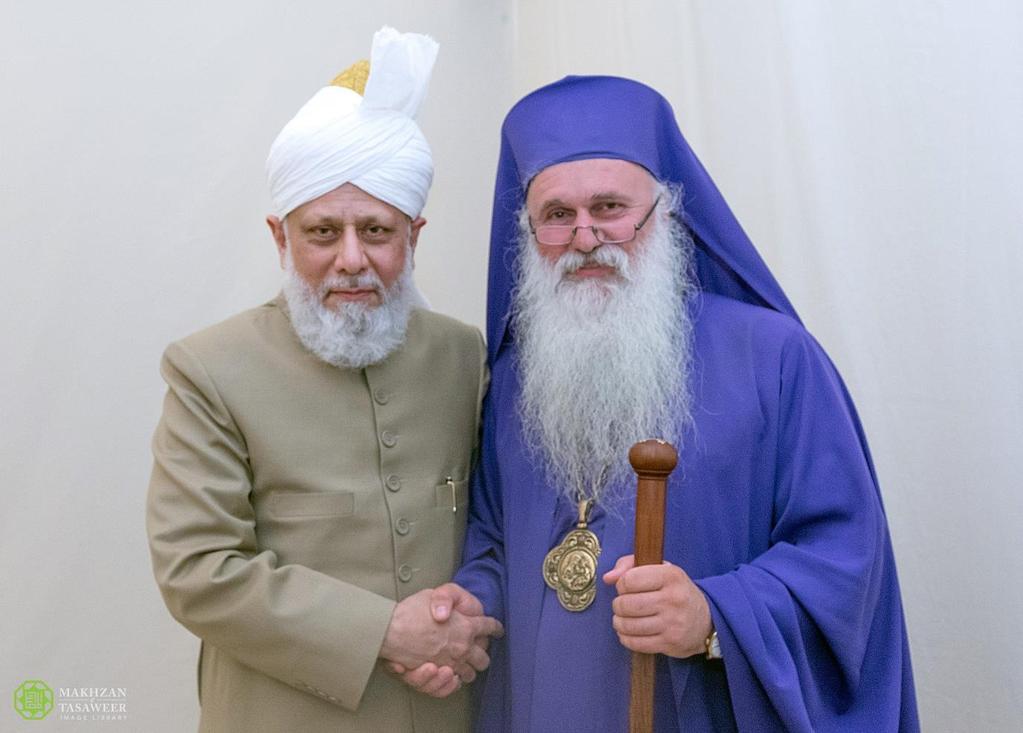Upon this, Huzoor said: The world needs peace and tolerance. We should set aside our religious differences for the common good.