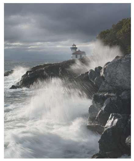 Question 5 (the writing to describe/narrate task) Either: Write a description of a stormy sea as suggested by this picture.