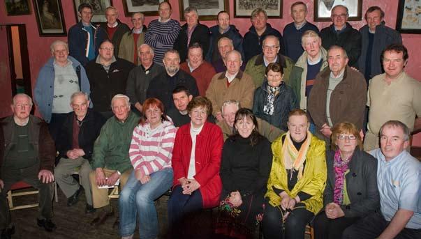 60 Glenwood Memorial Planning Session, January 2011. Front row from left: S McMahon, M Ryan, P Clancy, M Keane, J Lenihan, A McCarthy, P McCarthy, A Shanahan, F Dillon, M McCormack, P Neville.