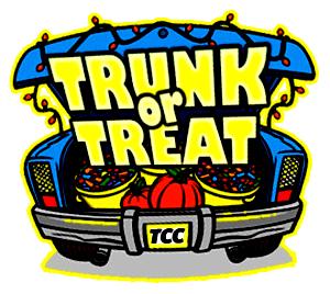 October 28th Join us for Trunk or Treat!