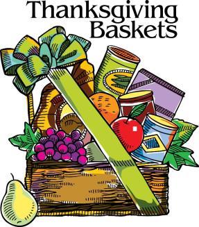 Sunday, November 19 th. There is a sign-up sheet for needed basket items, in the hallway, across from the church office. Please sign-up to help.
