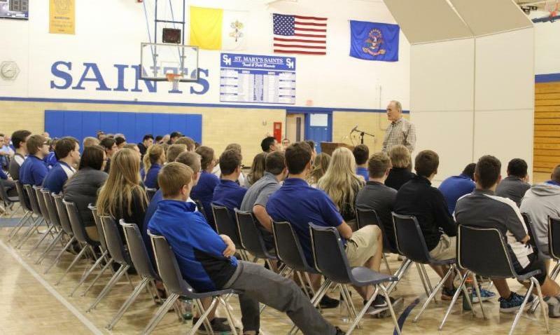 Coach Dale Brown challenged our students to ponder this thought: "The choices we make...make us. Will you be bitter or better?" Have a question? Want to volunteer to help with the campaign?