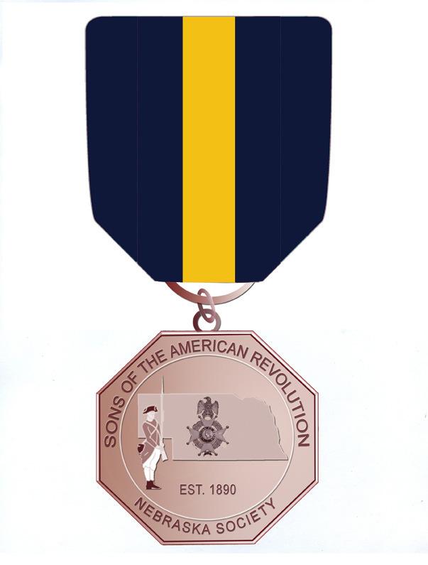 Within the depiction it shows the NSSAR logo. The reverse of the medal is left plain for engraving of the recipient s name, and if applicable, NSSAR number.