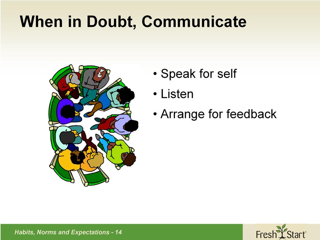 When misunderstandings arise, honest communication and feedback can go a long way to preventing them from escalating.