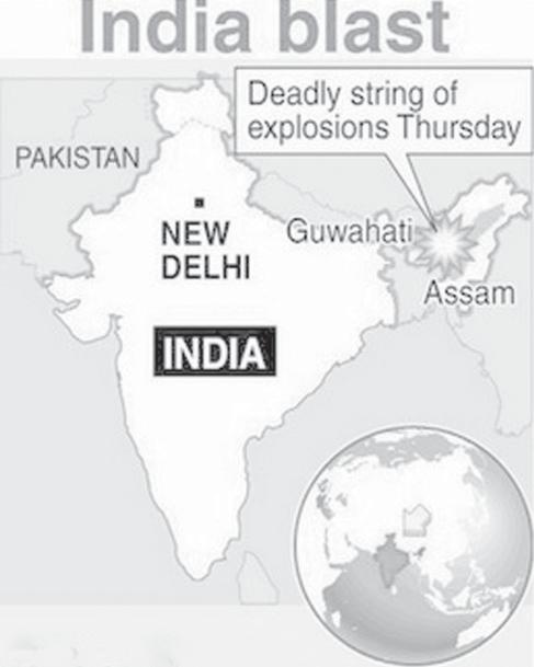 Police detain suspects after India blasts GUWAHATI, 31 Oct Police on Friday were interrogating about a dozen people over suspected links to serial bombings that killed at least 71 people in India s