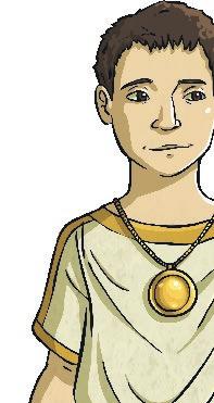 also had different clothing for boys and girls: Boys wore a knee-length tunic. They would also wear a special piece of jewellery around their neck called a bulla.