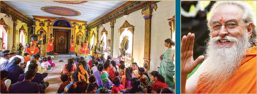 Gitananda Ashram: a delightful discovery in northern Italy Serving God and guru: Inside the Sri Lalita Tripurasundari Temple, with its distinctive South Indian art and architecture; Svami Yogananda