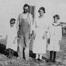 Pictured: John Smith Denney, he was blind, & called Blind John & Mary Catherine (Denney) Sullins. Picture courtesy of Shara Hatcher. John Smith Denny with his children.
