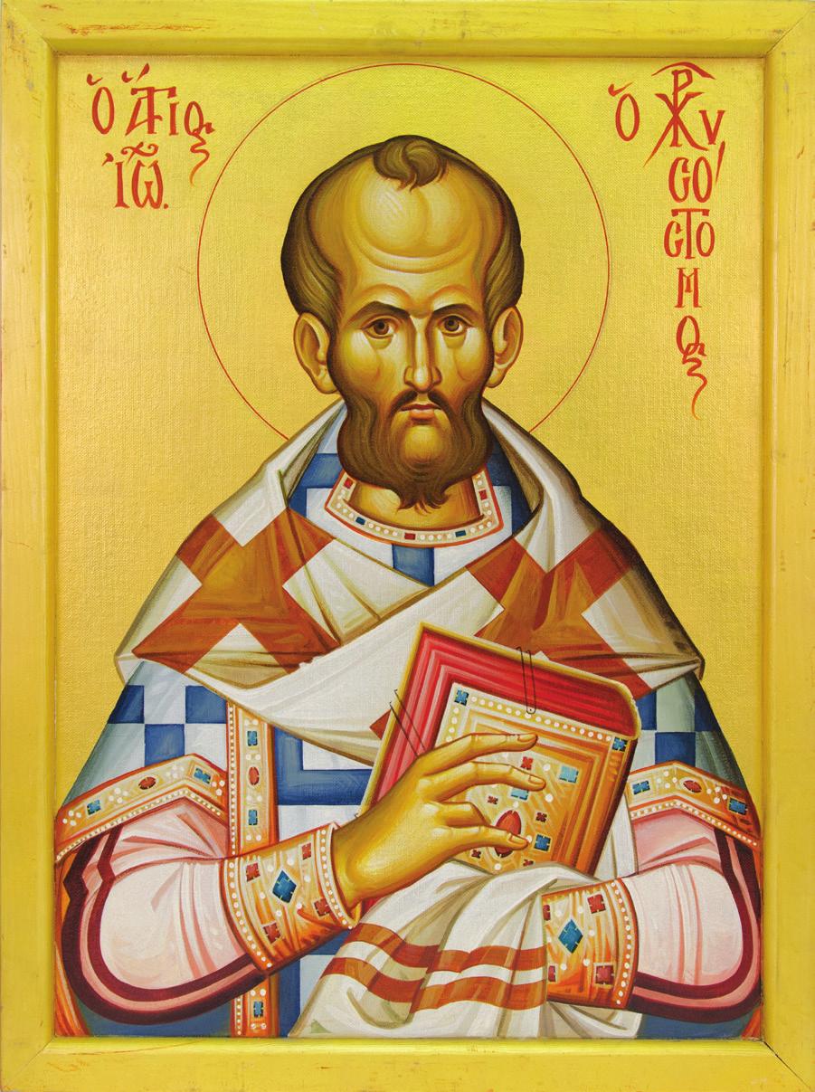 SAINT JOHN CHRYSOSTOM, SPIRITUAL FATHER OF THE ORATORICAL FESTIVAL St. John Chrysostom was born in the ancient city of Antioch in 347 ad to a noble and pious family.