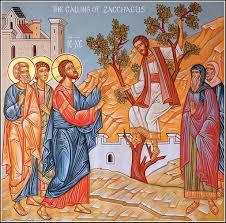 Zacchaeus Sunday Leave-taking of the Feast of the Holy Theophany; Our Venerable Fathers Massacred in Sinai and Rhaithu a group of holy monks who lived on the summit of Mount Sinai called Raithu were