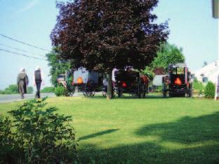 8 Picture 3 Old Order people gathering to worship at one of the member s houses by their buggies, Lancaster, Pennsylvania, 2007 Children go to school until they reach the eighth grade (Suzuki 2003c).