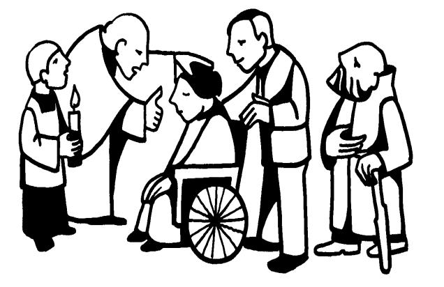 Extra-ordinary ministers are scheduled once a month. As well these ministers visit and assist at 2 nursing homes once a month during a Mass.