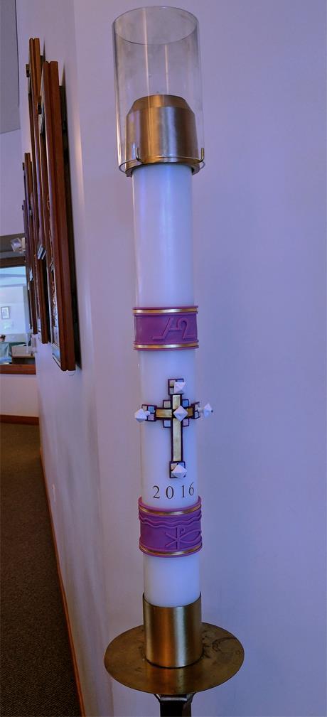 Paschal Candle or Easter Candle A candle