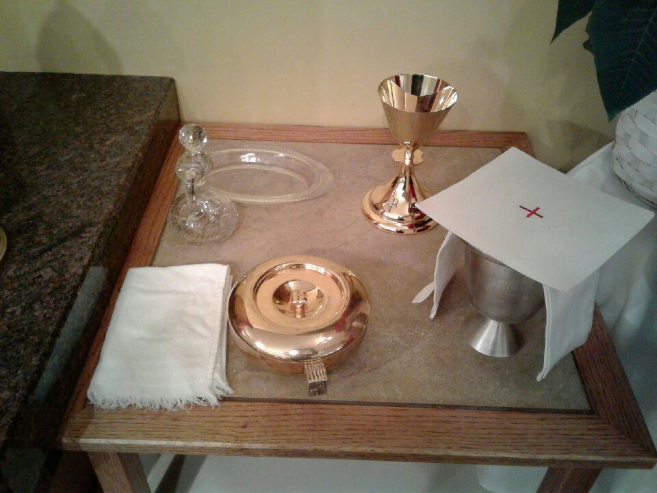 Credence Table Table in the sanctuary