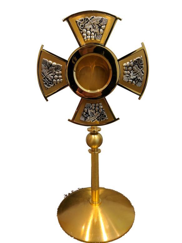 Monstrance A vessel that holds the Blessed