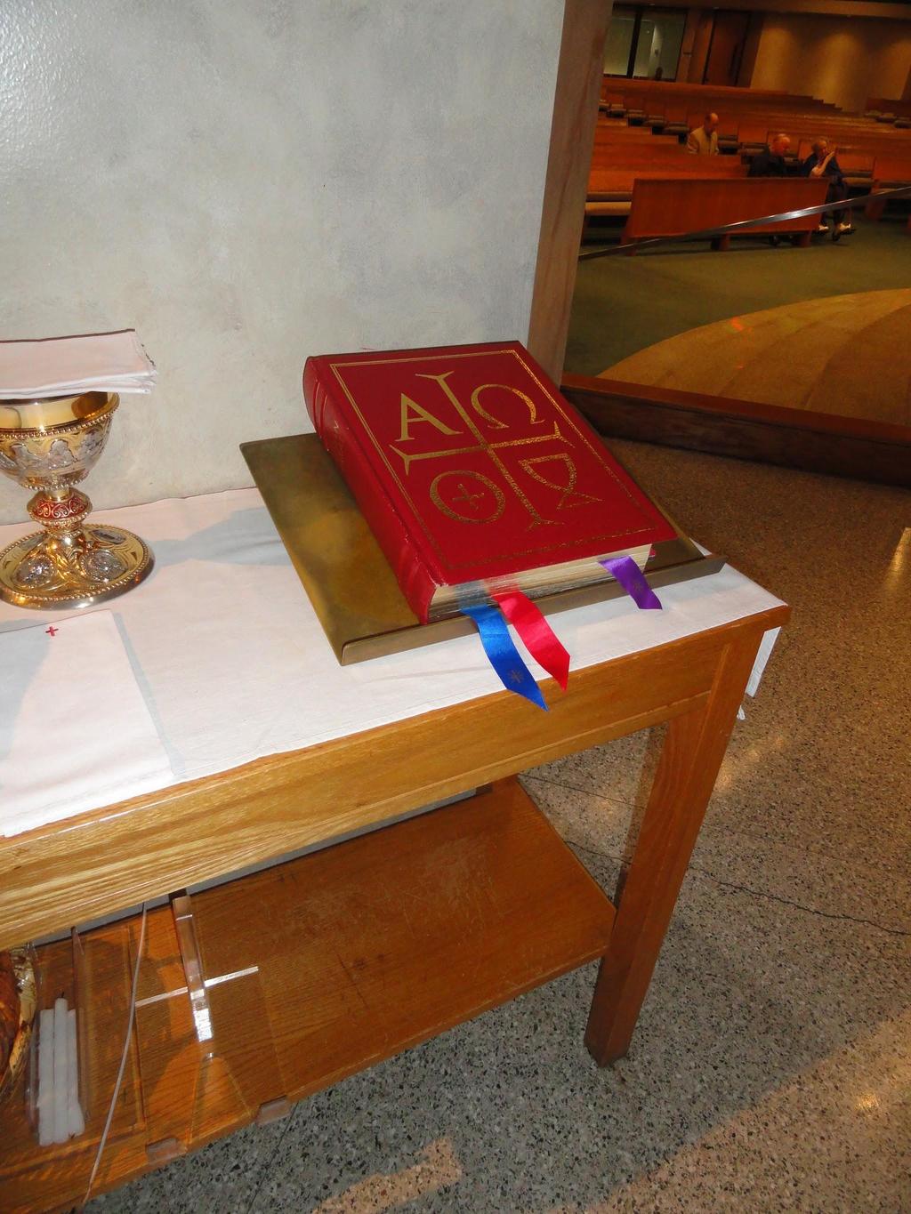 Roman Missal - is the liturgical book that contains the texts and rubric (instructions) for the celebration of the Mass.