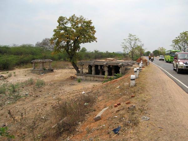 (Figures) Figure 10: Patangi temple ruins, north side of road, just before