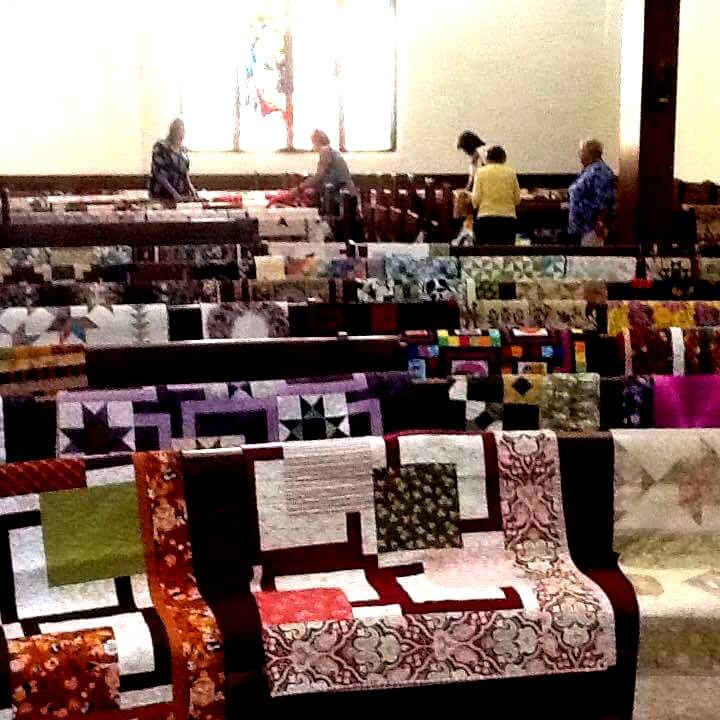 The Quilt Show The Enchanted Room s Quilt Show, June 17th was move into our church because of a rainy day. They had hoped to have it outside at their store.