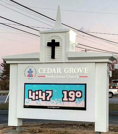 NEW ELECTRONIC SIGN FUNDRAISING PROJECT: Our church s new electronic sign is operational to effectively communicate our ministries to the local community.