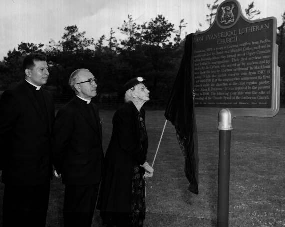 Centennial Pilgrimage On June 8, 1961 the Evangelical Lutheran Synod of Canada, meeting in convention, travelled to Zion for a Centennial Pilgrimage service to celebrate the organization of the Synod