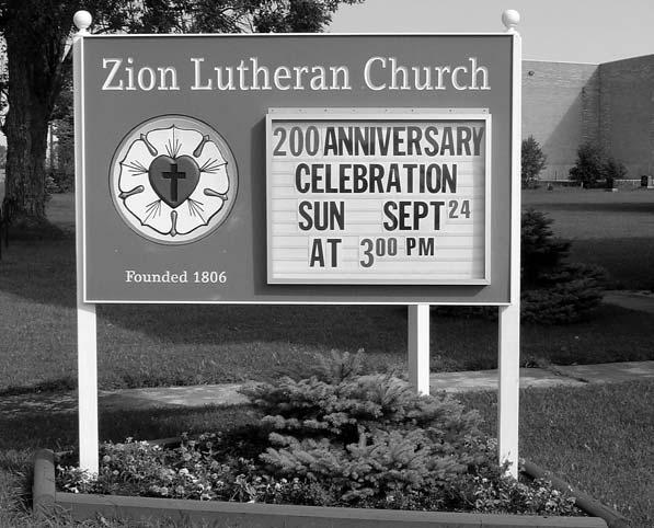 In 1962, some of Zion's members assisted in the organization of St. Paul, Richmond Hill. Some other members supported a new congregation in Thornhill, organized in 1966 as Christ the King.