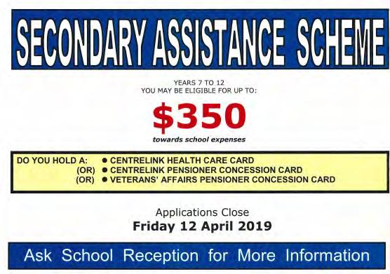 FEE CONCESSIONS FOR HOLDERS OF HEALTH CARE / PENSIONCARDS HEALTH CARE CARD FEE CONCESSIONS Kindy to Year 10 Holders of Centrelink Health Care and Pension Cards may be eligible to receive Fee