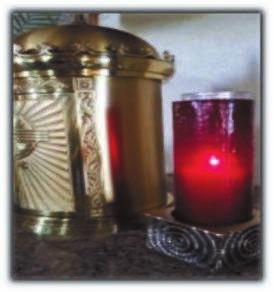 At St. Bernard Church, there are no intenons for the chapel candle or the sanctuary candle in the church.