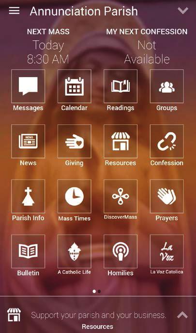 Websites of Interest Keep Up to Date! My Parish App If you have a smart phone or a tablet/ipad; you can keep up to date with Parish activities with the My Parish App!