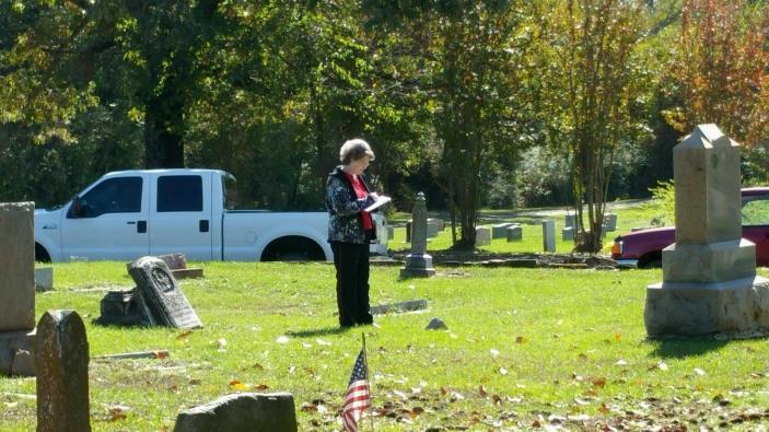 Cemetery Survey Committee continued their work at the Old Gilmer Cemetery.