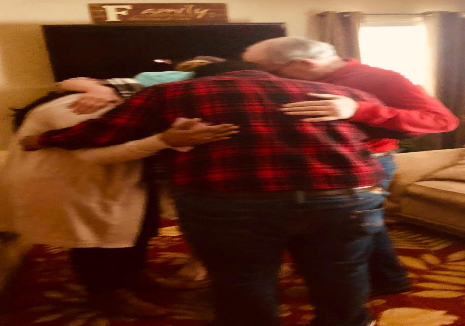 We had our family huddle before we took their leave to come back to Collierville, TN. It s a family tradition of the Wyatts which we are blessed to be a part through our labors in the Lord.