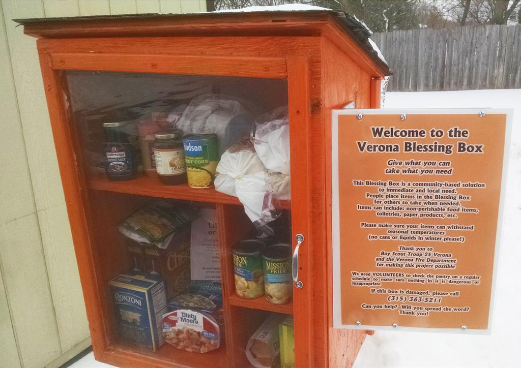 !! Give what you can take what you need This Blessing Box is a community-based solution to immediate
