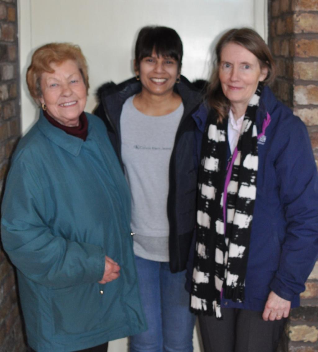 A trio from The Wrecking Crew Marie Pearson, Donna Holland and Bernadette Mitchell 2014 To provide a regular income to the parish the club and warehouse were let on a long lease to First Cheer a firm