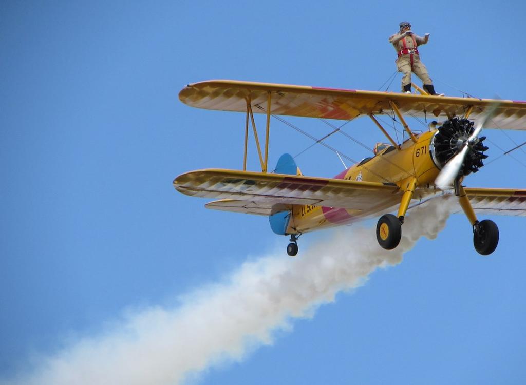 Saturday 25th July 2015 in a sponsored wing-walk to