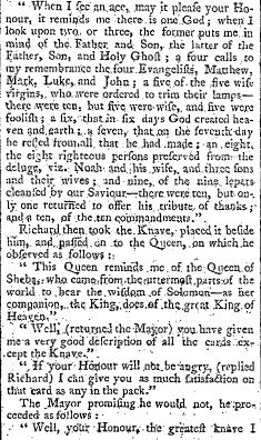 Cards Spiritualized, The Times, 876 (17 Oct. 1787), p.