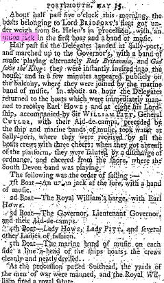 Union Jack, God Save the King & Rule Britannia! Ship News, The Times, 3896 (17 May 1797), p.