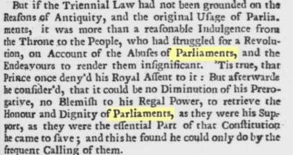 Parliaments Great Britain. The Proceedings of Parliament, continu d until the end of the Session, Historical Register, 4 (Oct. 1716), p. 363.
