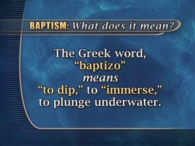 This is the only method of baptism that represents the death, burial, and