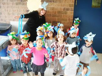 Page 16 of 17 Hillel Yeshiva Nursery students learned about migration and the fact that some birds head for warmer weather before the winter sets in.