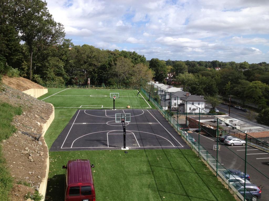 Once completed at the end of September, the practice athletic field will allow for a higher quality (and much more convenient) outdoor training experience for our athletes on sports teams including