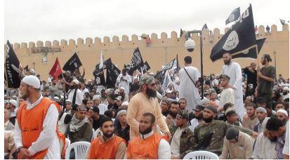 46 From the conference of Ansar Al-Sharia in Tunisia The Al-Bayareq media institution reported a show of force by Islamists at Tunis-Carthage International Airport.