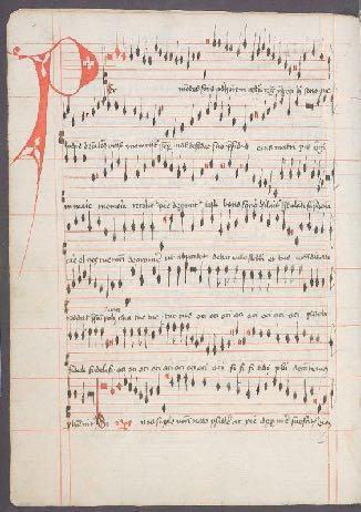 Musical notation Music became a written art form as the