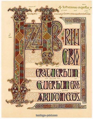 Celtic book design Celtic designs characterized the Lindisfarne Gospels,
