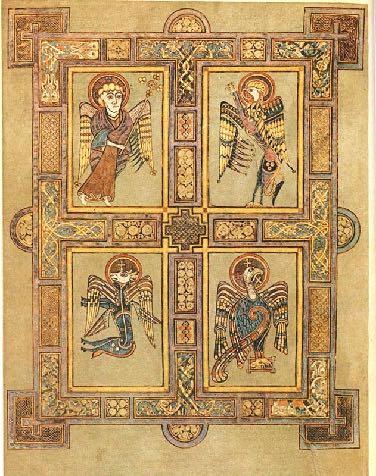 Book of Kells Newly-converted to Christianity, the Celts