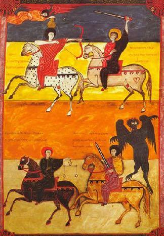 Manuscripts delved into themes of the Apocalypse such as the Beatus of Fernando and Sancha