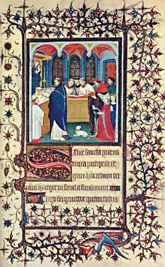 Book of Hours Romanesque designs were used as personal liturgical texts